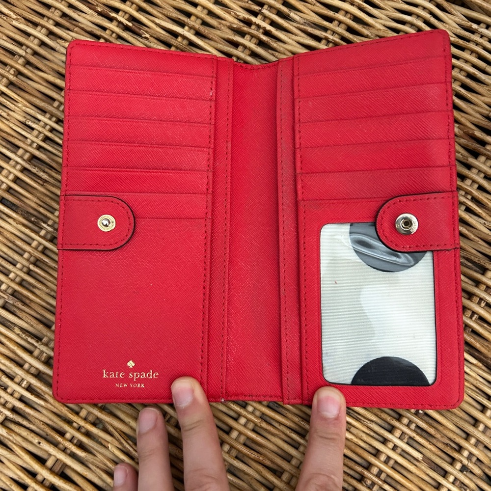 Kate Spade Vibrant Red Wallet - Picture 2 of 3